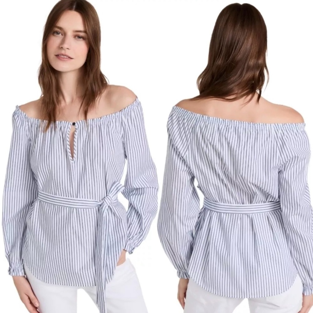 Rag and Bone Blue Stripe Sierra shirt